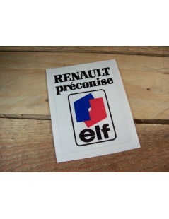 AUTOCOLLANT RENAULT RECONISE ELF